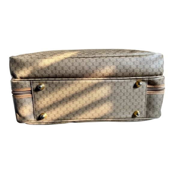 Gucci Authentic Vintage XL Micro GG Web Monogram Canvas Travel Bag w/ COA - Picture 14 of 14